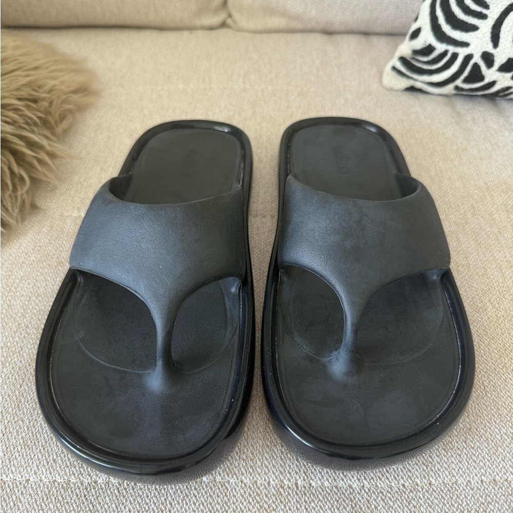 Melissa Free People Black Slide Sandals